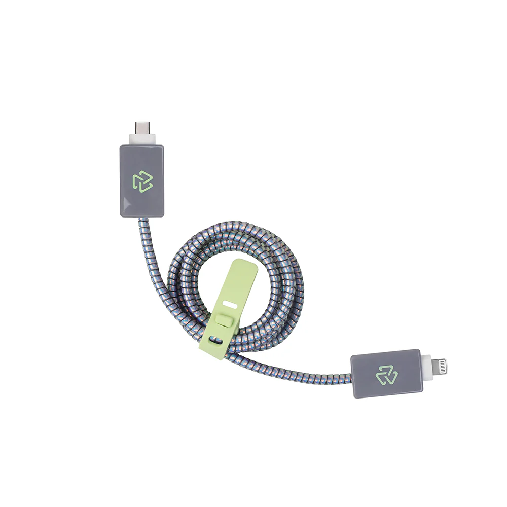 3 Pack Carga Ultra Rápida VIVA STF Cargador 20W + Cable 60 W Tipo C-Lightning + Kit protector Gris - Image 3