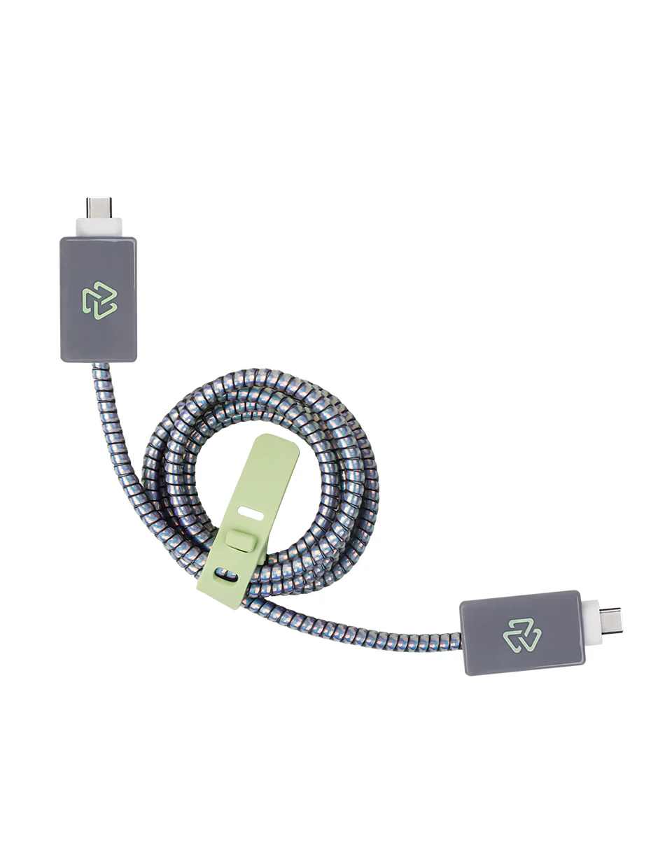 3 Pack Carga Ultra Rápida VIVA STF Cargador 20W + Cable 60 W Tipo C-Tipo C + Kit protector Gris - Image 3