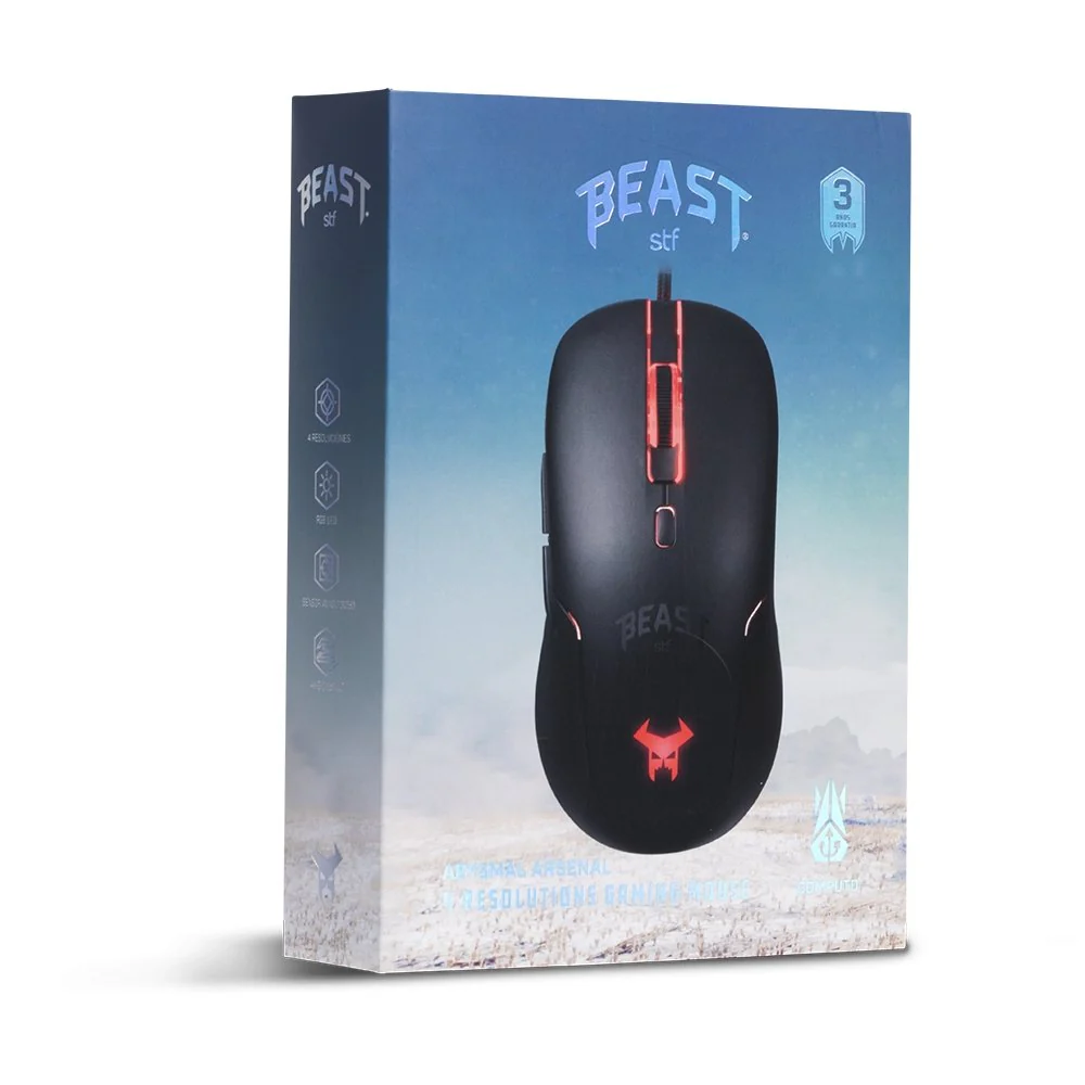 Mouse gamer STF Beast Abysmal Arsenal 4 resoluciones gaming para computadora - Image 6