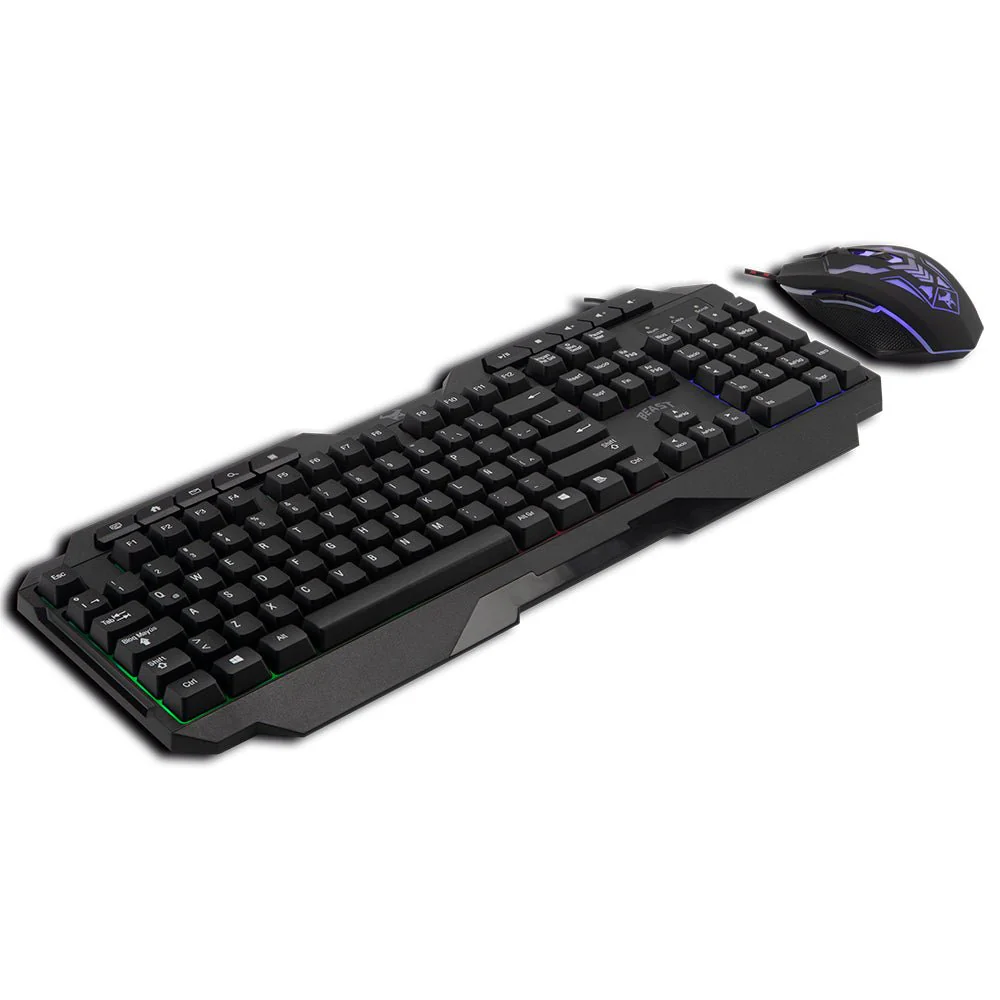 Kit Teclado y Mouse Gamer STF Beast Abysmal luz led gaming para computadora - Image 3