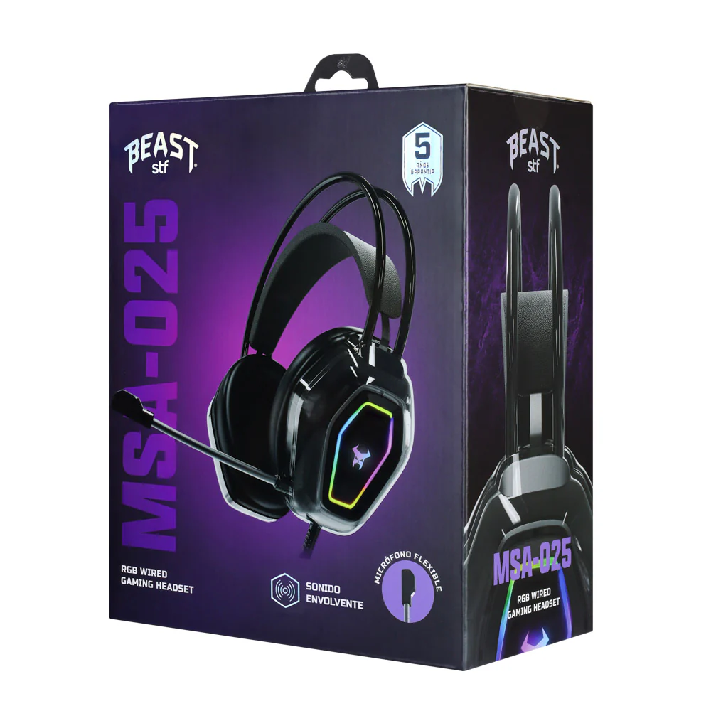 Audífonos Gamer On Ear Beast STF MSA-025 Micrófono - Image 6