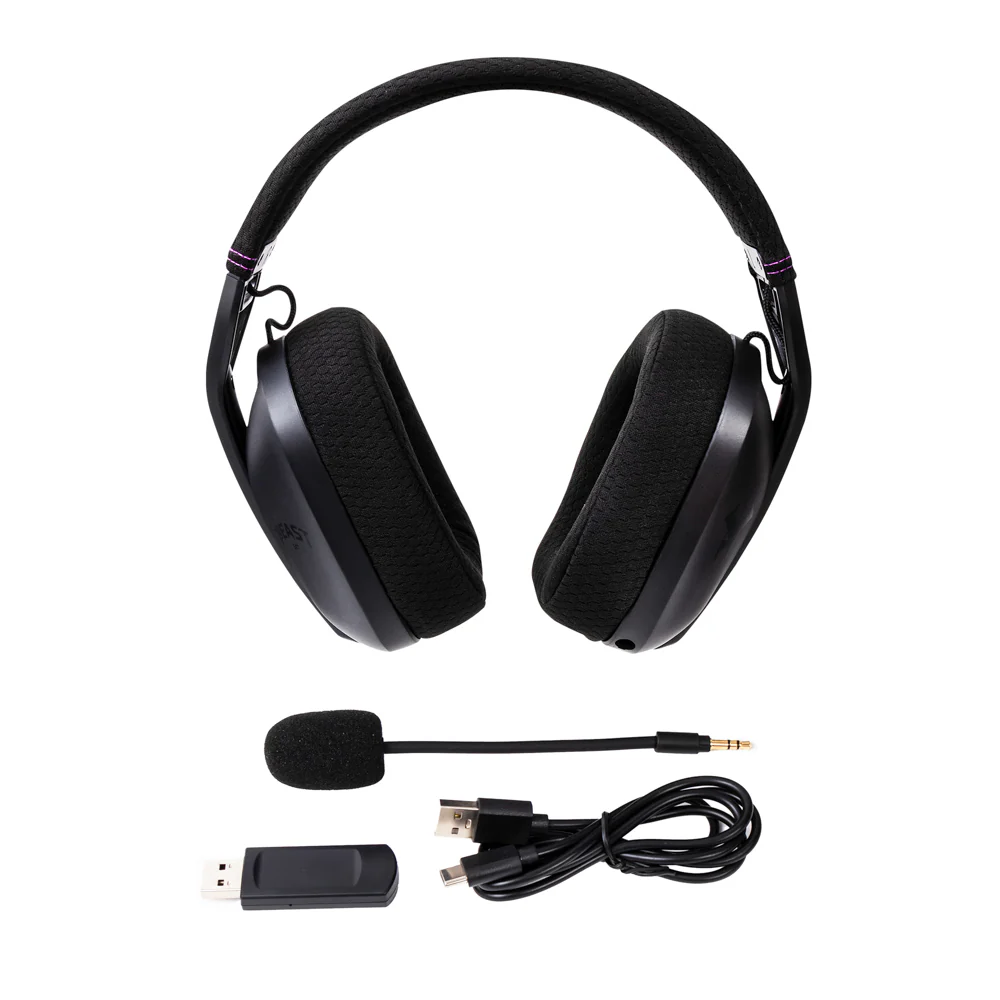 Audífonos Gamer Inalámbricos On ear Beast STF MSI-100 Micrófono removible, 15 hrs uso, Low Latency - Image 7