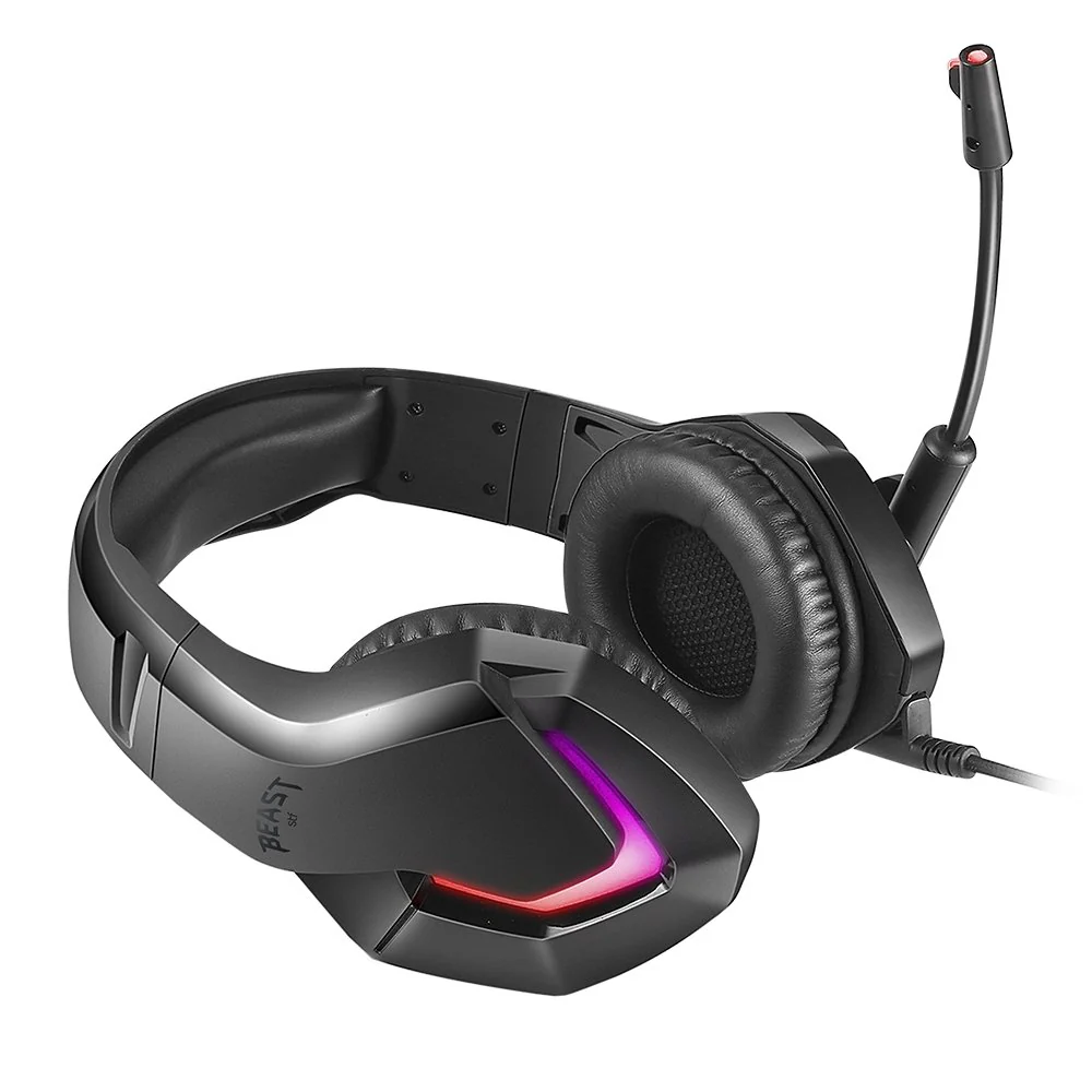Audífonos Gamer Alámbricos On ear Beast STF Muspell Tournament Videojuegos Xbox Switch PC Sonido estéreo Negro - Image 7