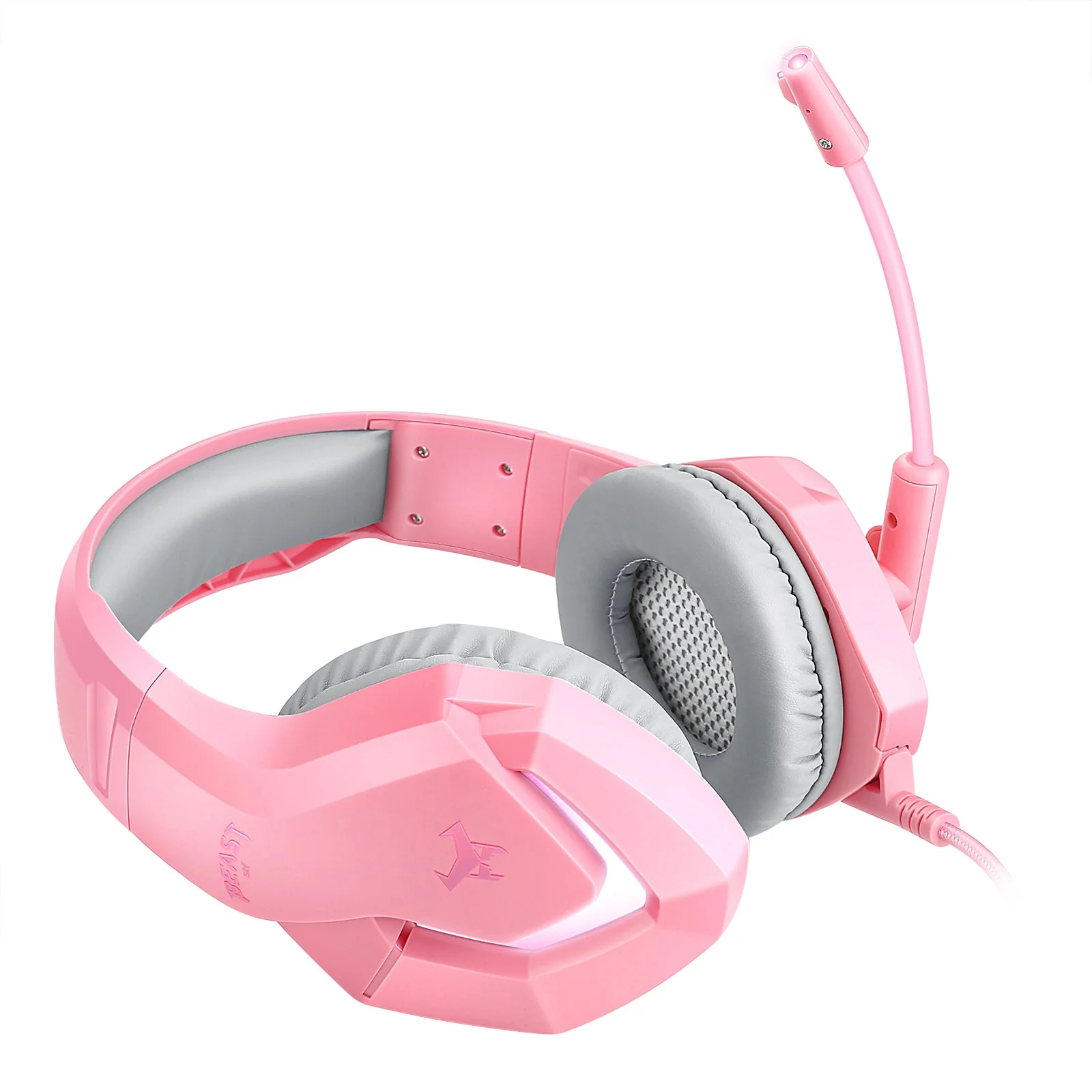 Audífonos Alámbricos Gamer On ear Beast STF Muspell Tournament Hi-Fi, 3.5 mm, Rosa - Image 11