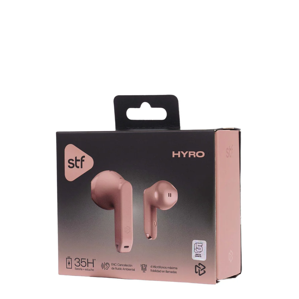 Audifonos Inalambricos Tws HYRO STF 36hrs Uso ENC Rosa - Image 10