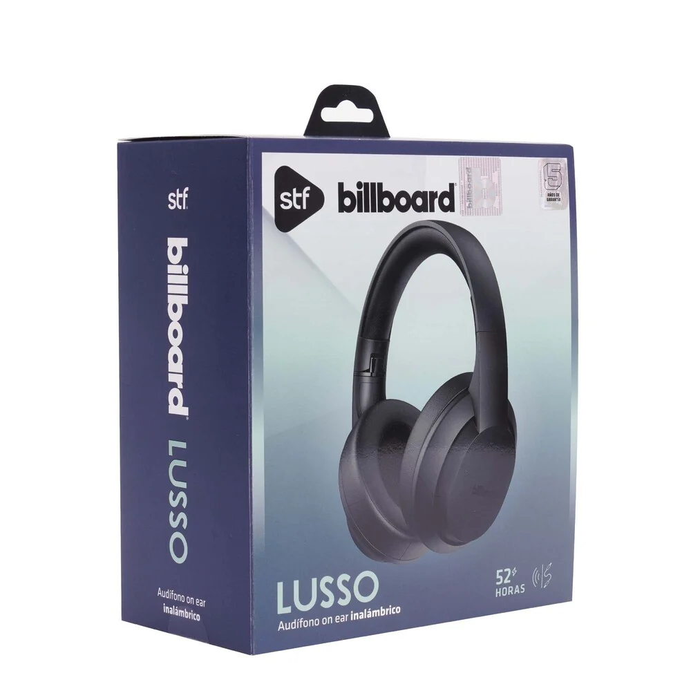 Audifonos Inalambricos On Ear Lusso STF - Billboard 52hrs Uso Negro - Image 6