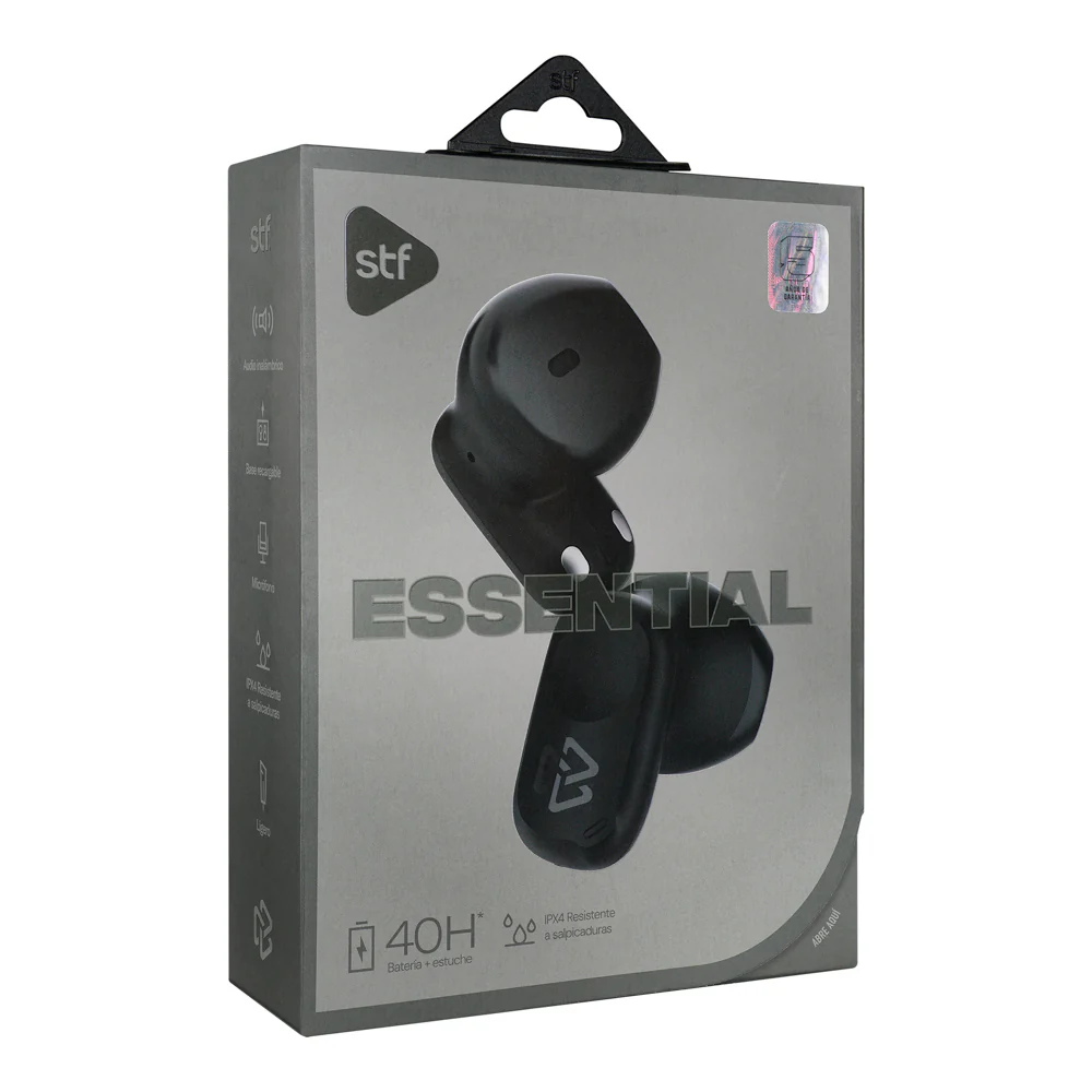 Audifonos Inalambricos Tws Essential STF 40hrs Uso Protección IPX4 Negro - Image 13