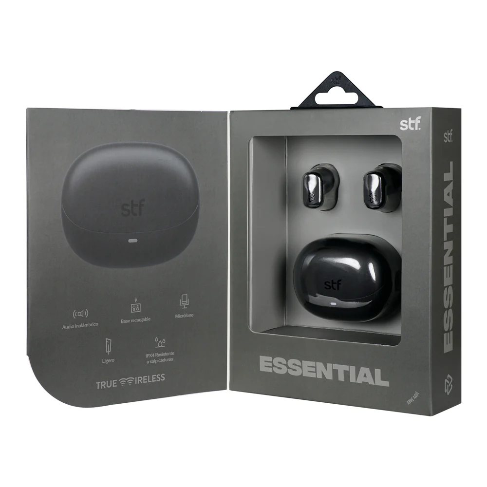 Audifonos Inalambricos Tws Essential STF 40hrs Uso Protección IPX4 Negro - Image 14