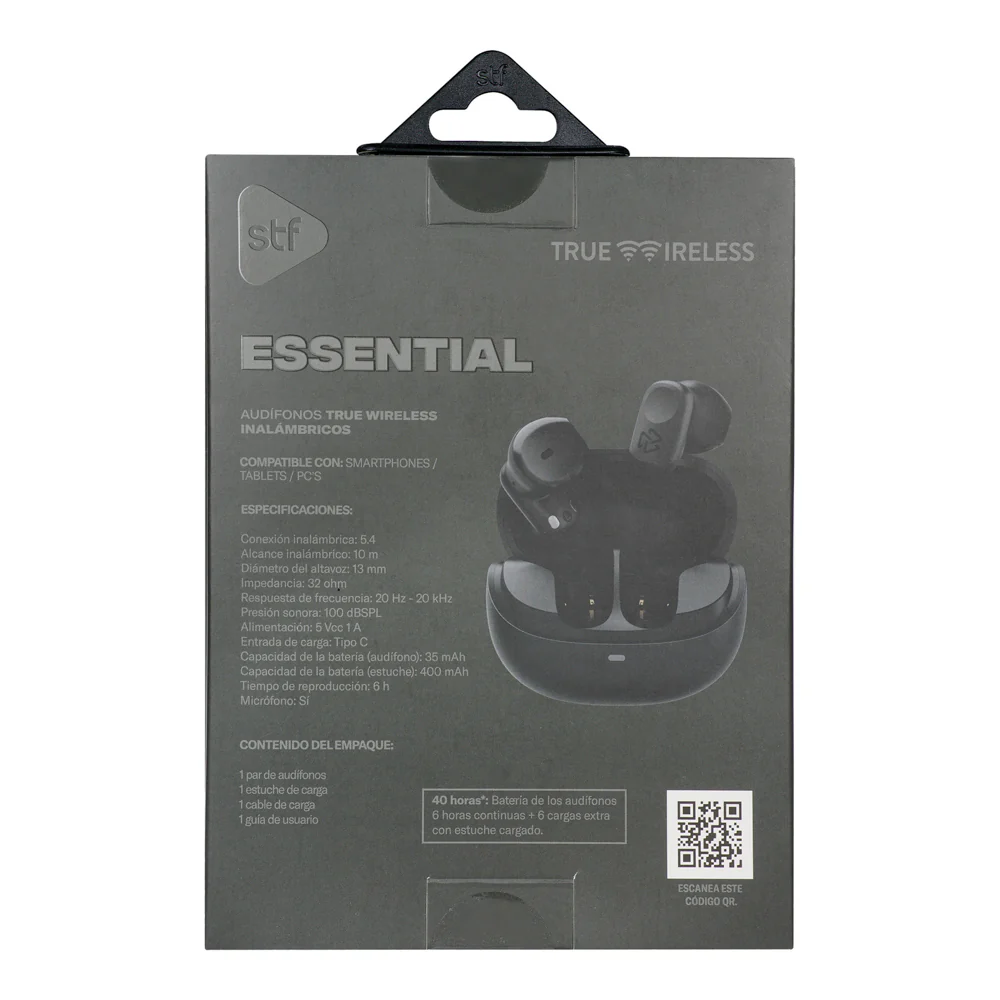 Audifonos Inalambricos Tws Essential STF 40hrs Uso Protección IPX4 Negro - Image 16