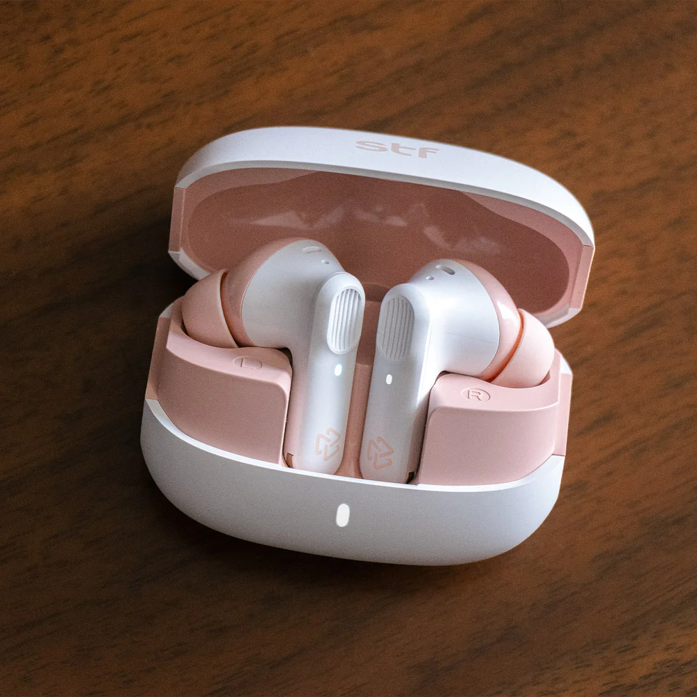 Audifonos Inalambricos Tws Pure STF 12hrs Uso Proteccion IPX4 Blanco - Image 8
