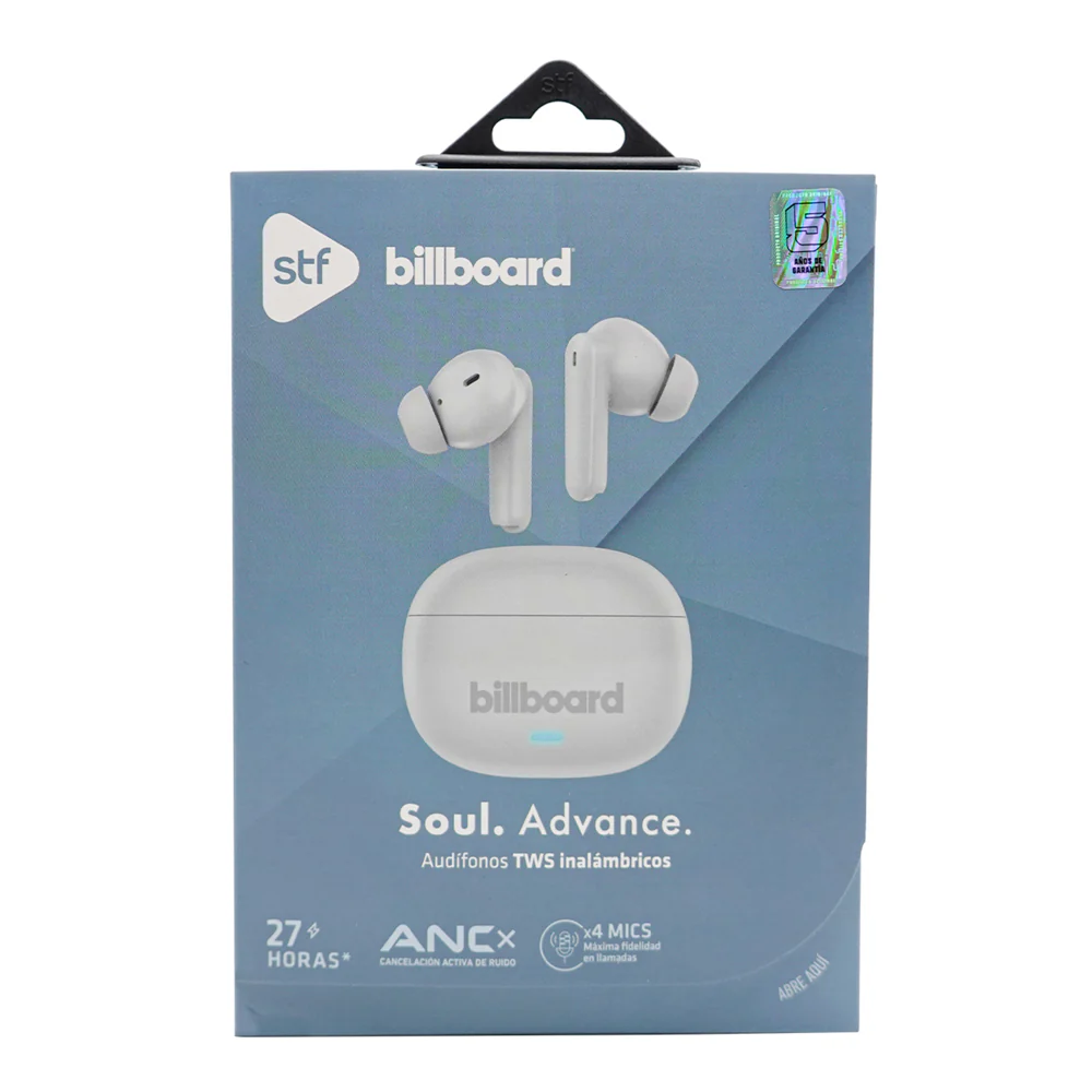 Audifonos Inalambricos Tws Soul Advance STF - Billboard 27hrs Uso ANC/ENC Protección IPX4 Blanco - Image 8