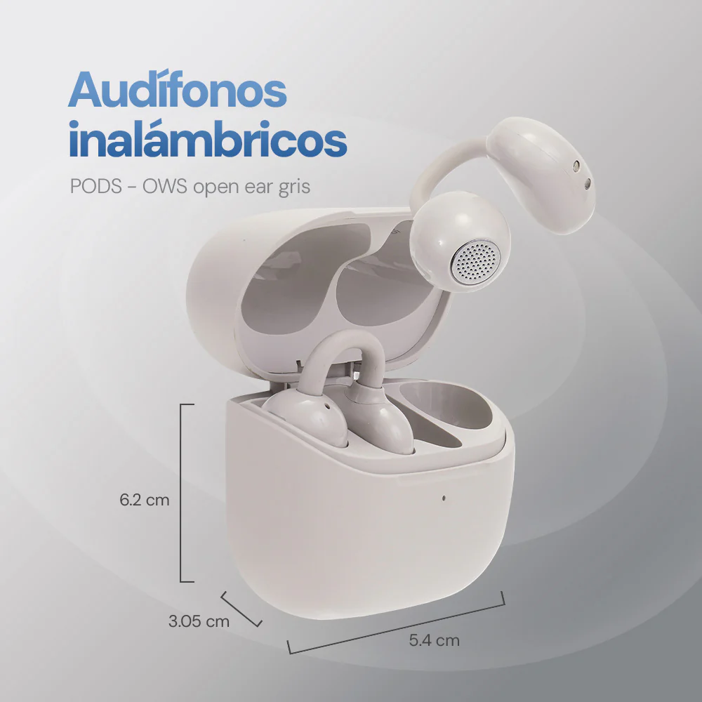 Audifonos Inalambricos Ows One Pods STF 20Hrs Uso Gris - Image 9