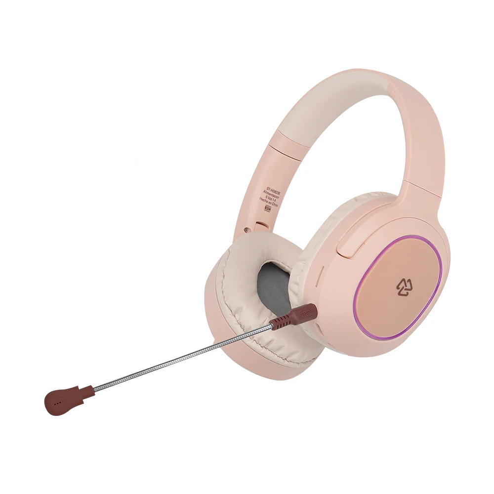 Audífonos Inalámbrico On ear VIVA STF Micrófono removible 3 hrs uso Omnidireccional Rosa - Image 3