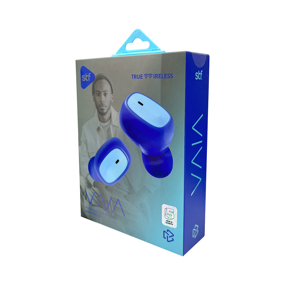 Audifonos Inalambricos Tws Viva STF 12hrs Uso Azul - Image 8