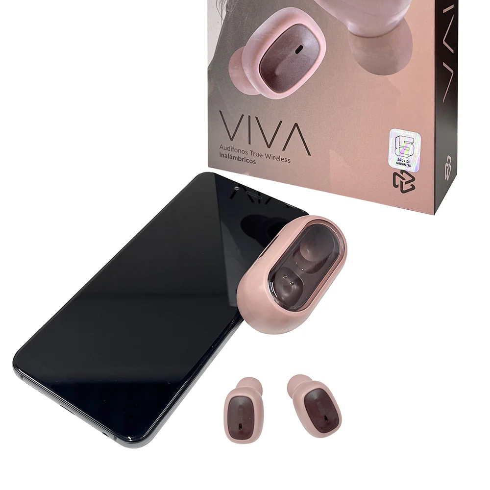 Audifonos Inalambricos Tws Viva STF 12hrs Uso Rosa - Image 4