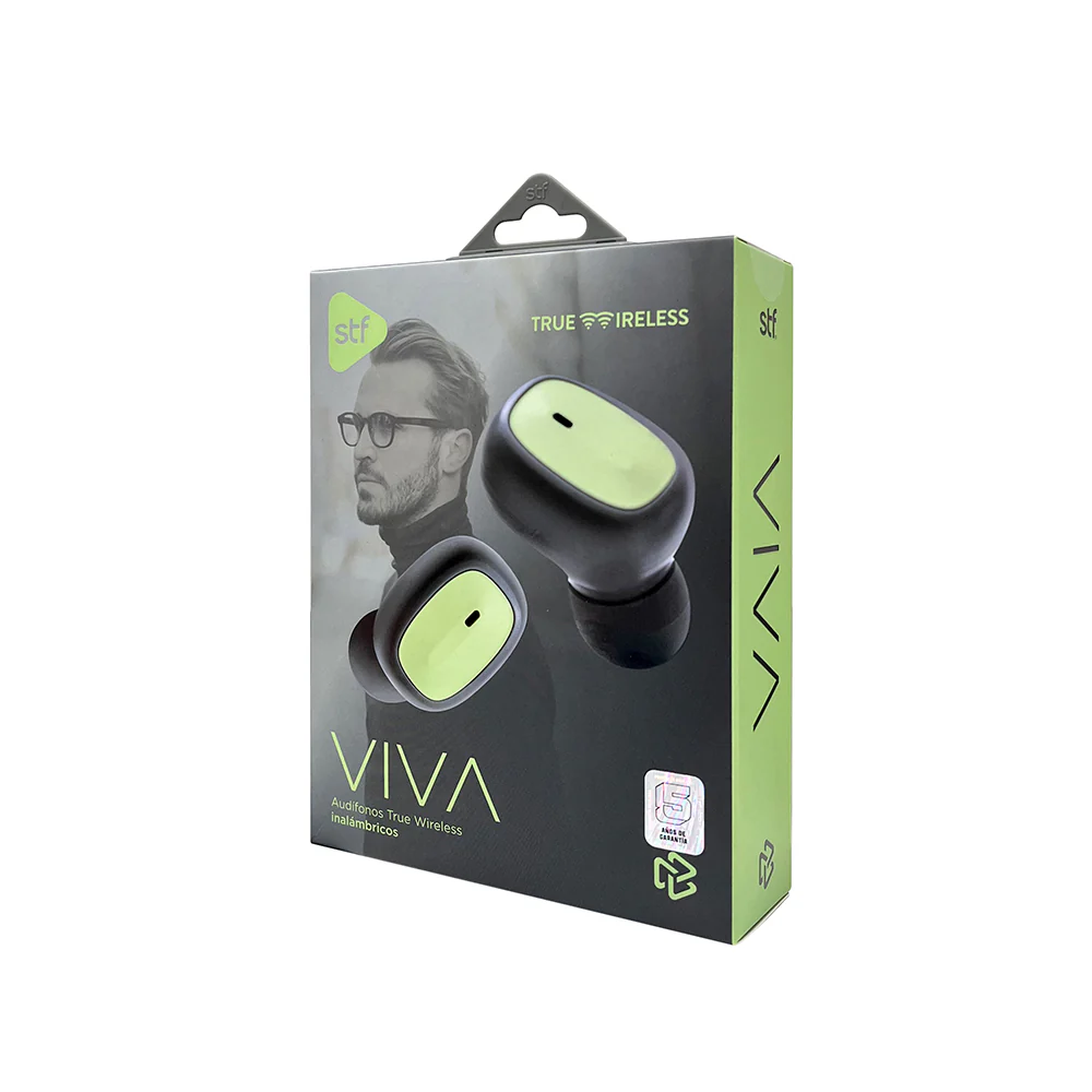 Audifonos Inalambricos Tws Viva STF 12hrs Uso Verde - Image 6