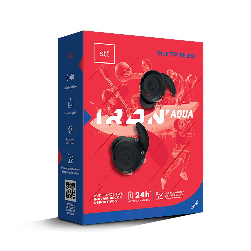 Audifonos Inalambricos Tws Iron Aqua STF 24hrs Uso Protección IPX6 - Image 13