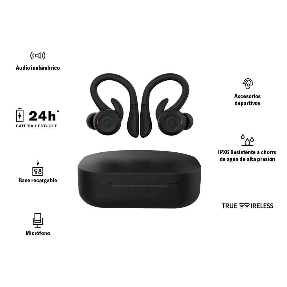 Audifonos Inalambricos Tws Iron Aqua STF 24hrs Uso Protección IPX6 - Image 9