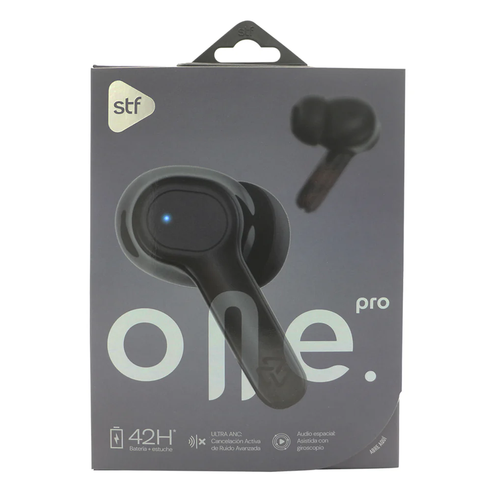 Audifonos Inalambricos Tws One Pro STF 42hrs Uso Ultra ANC 6 Micrófonos Protección IPX4 - Image 6