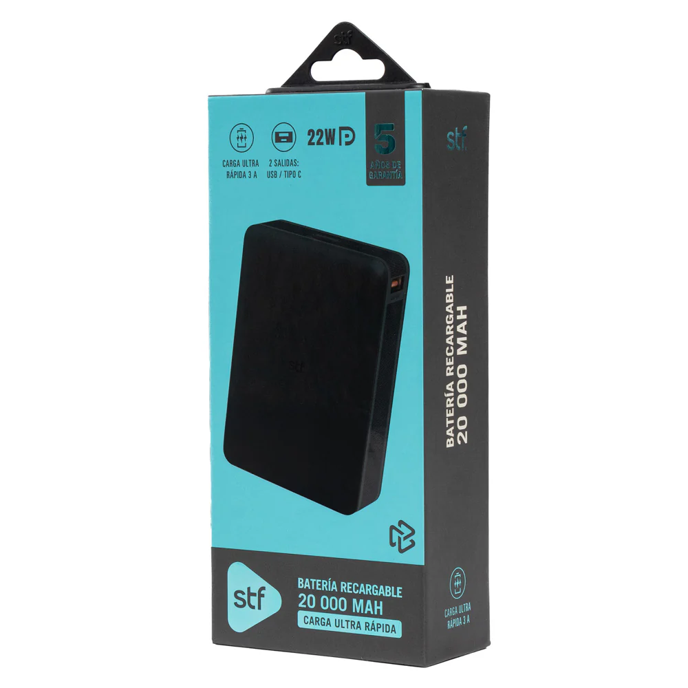 Batería Portátil Power Bank STF 20000 mAh 20W Carga Ultra Rápida - Image 9