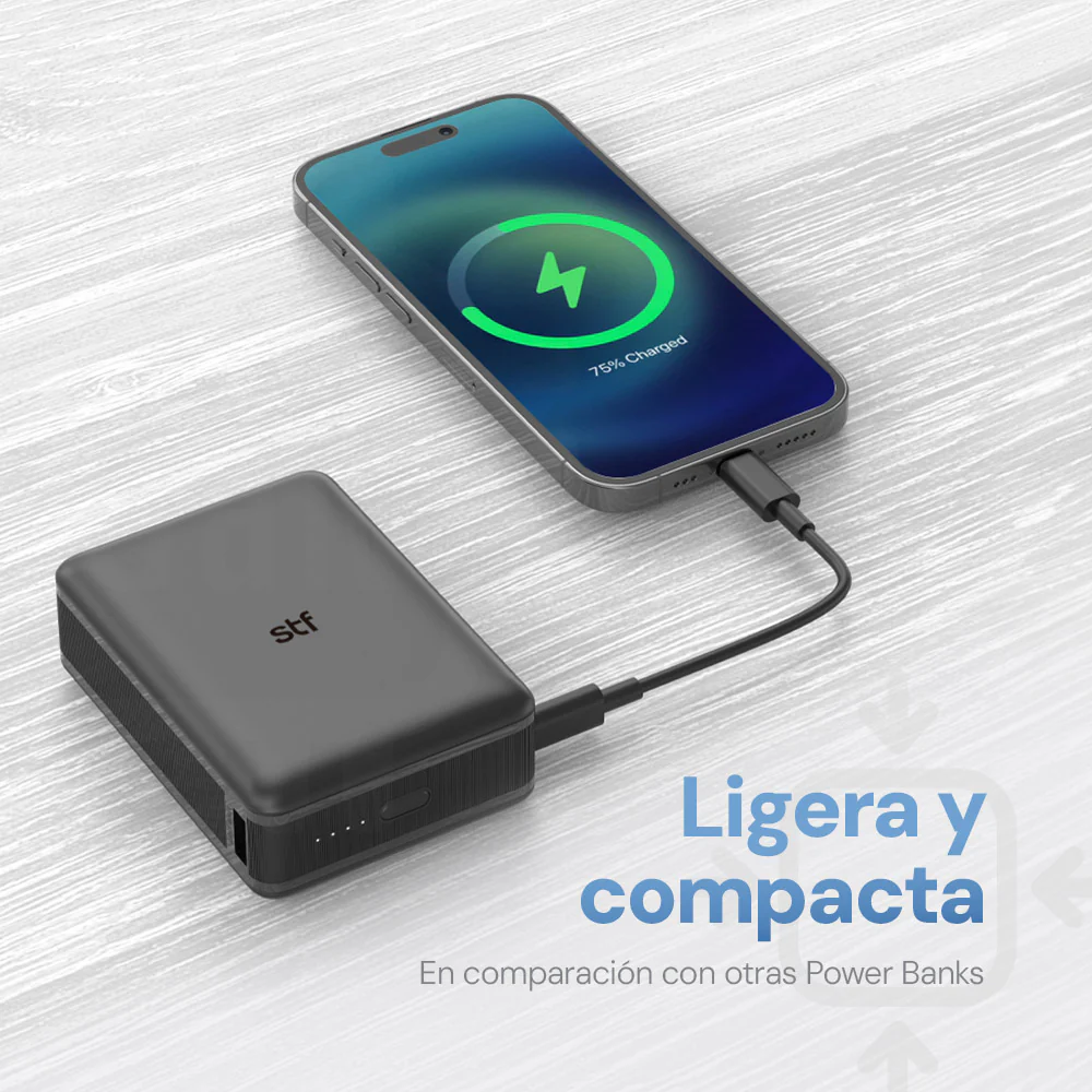 Batería Portátil Power Bank STF 20000 mAh 22W Carga Ultra Rápida - Image 3