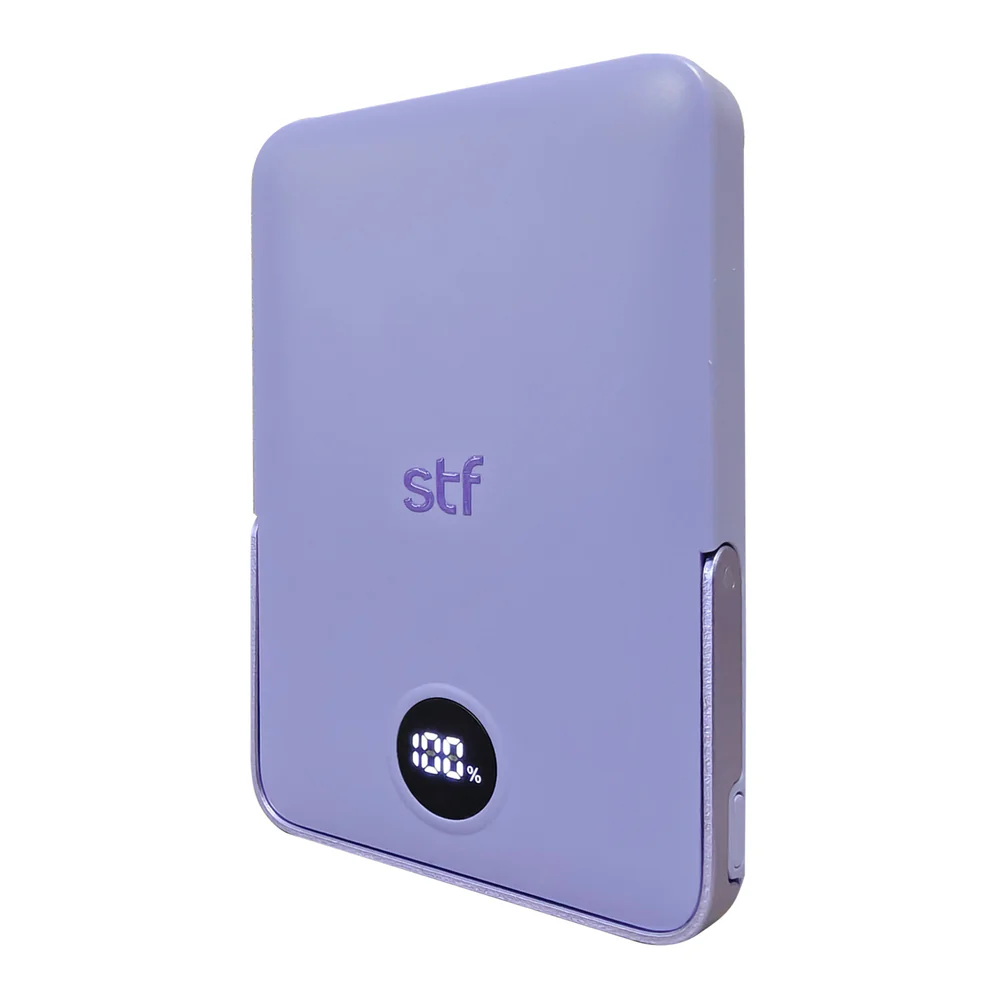 Batería Portátil Power Bank STF 5000 mAh 20W Carga Magnética Lila - Image 4