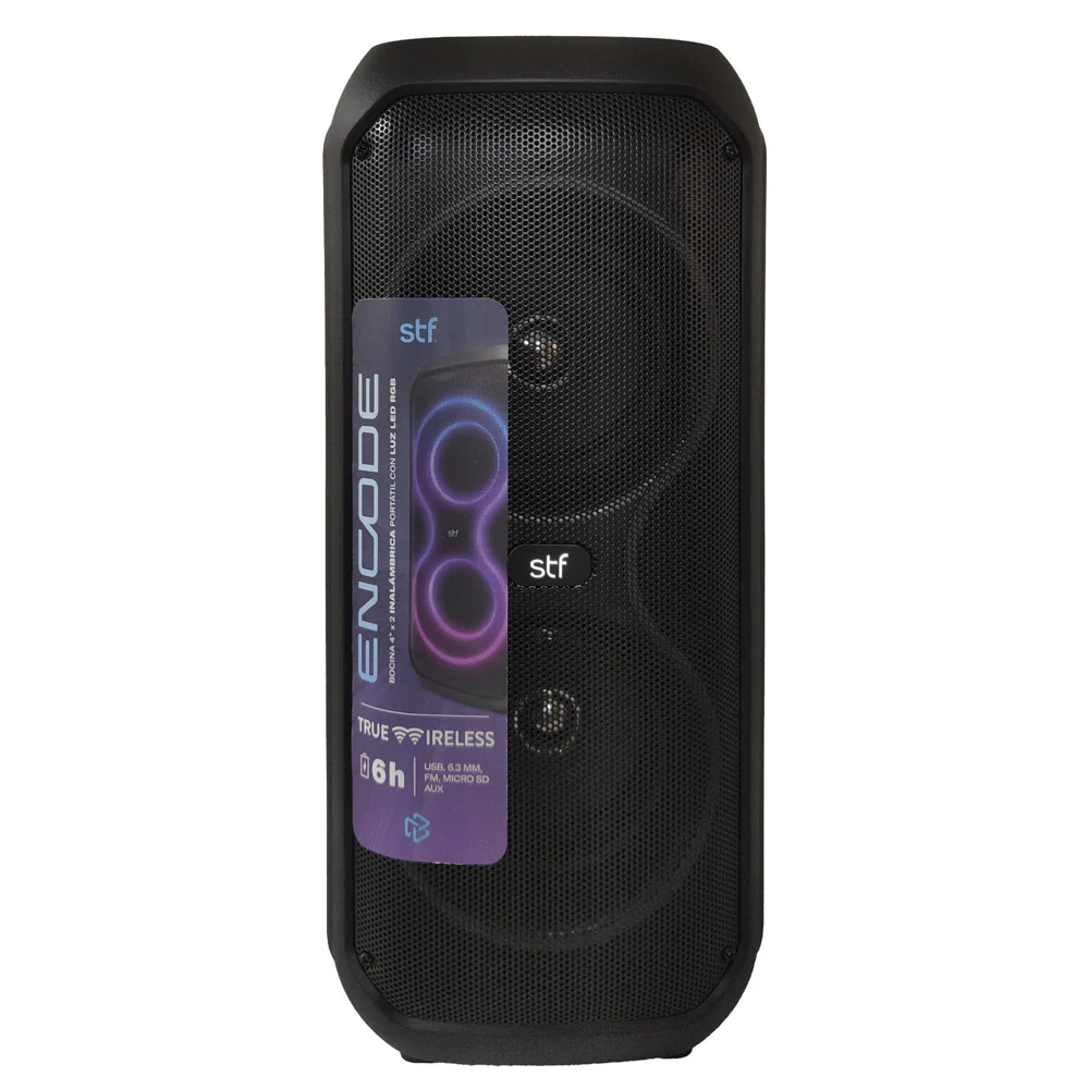 Bocina Portátil Encode 2x4 STF 10W 6hrs Uso Función Tws - Image 6