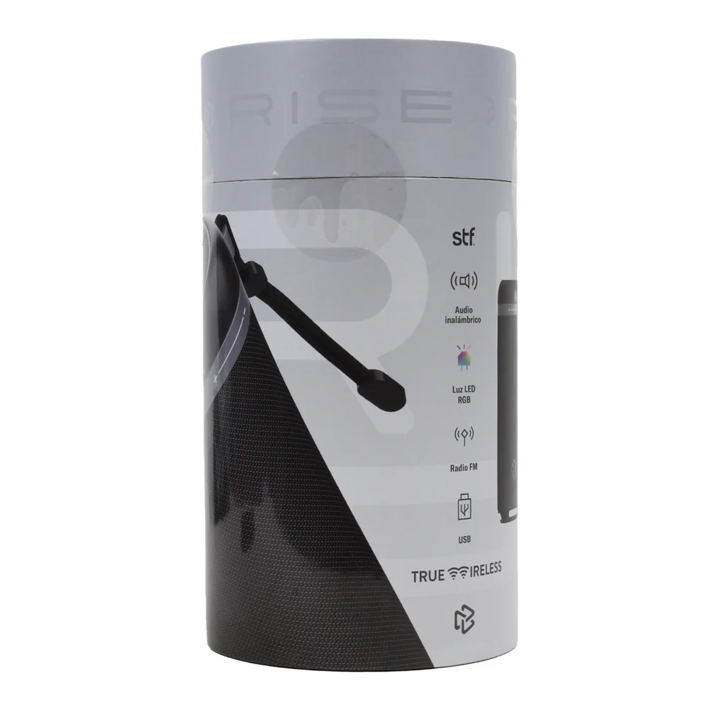 Bocina Portátil Rise STF 10W 5hrs Uso Función Tws Negro - Image 10