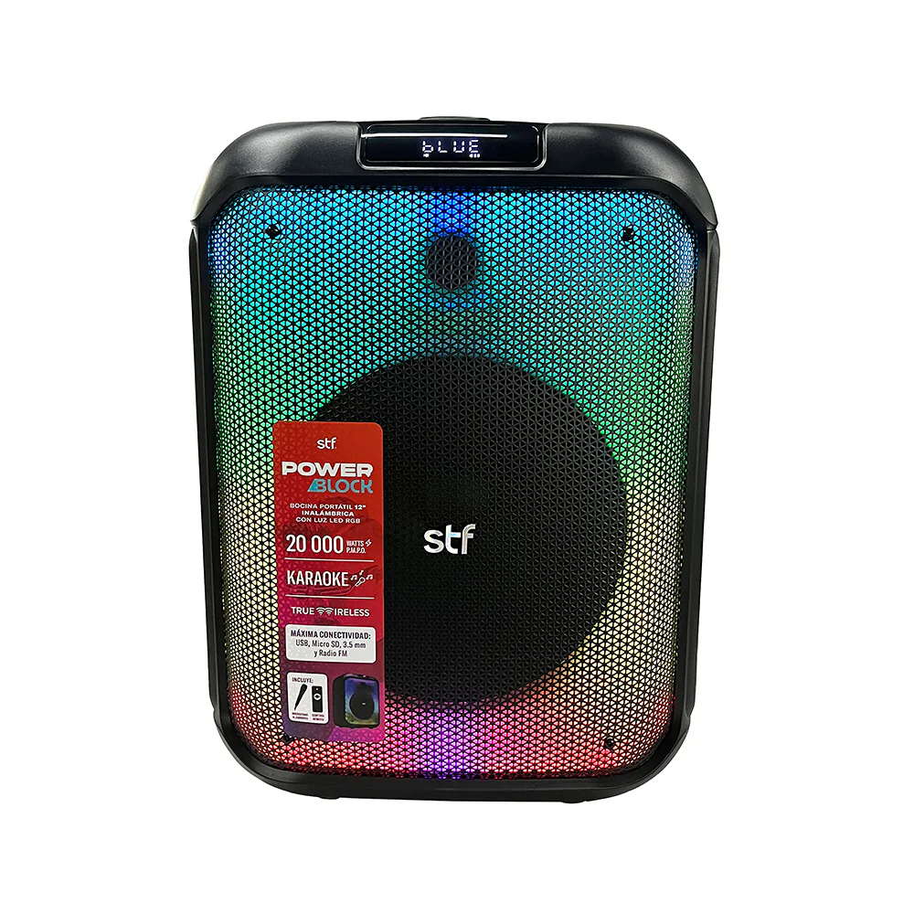 Bocina Portatil Power Block 12 STF 40W 4hrs Uso Funcion Tws