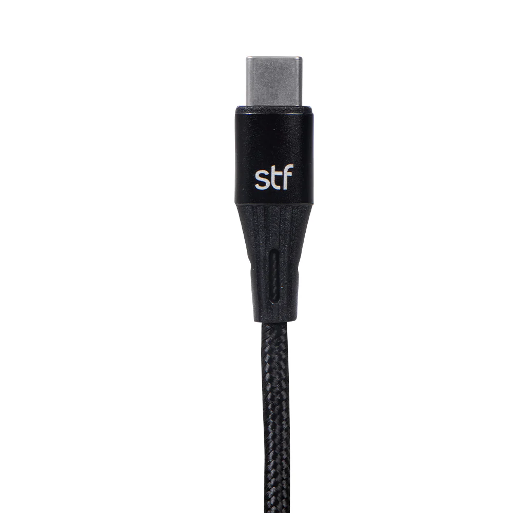 Cable USB a Tipo C STF 1.8m Carga Ultra Rápida 32W Transferencia Datos Negro - Image 2