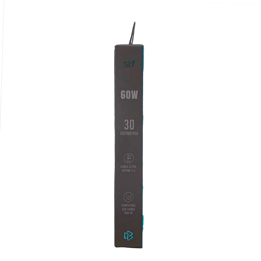 Cable Sujetador Tipo C STF 60W, Carga Rápida, Función Soporte, 30 cm - Image 10