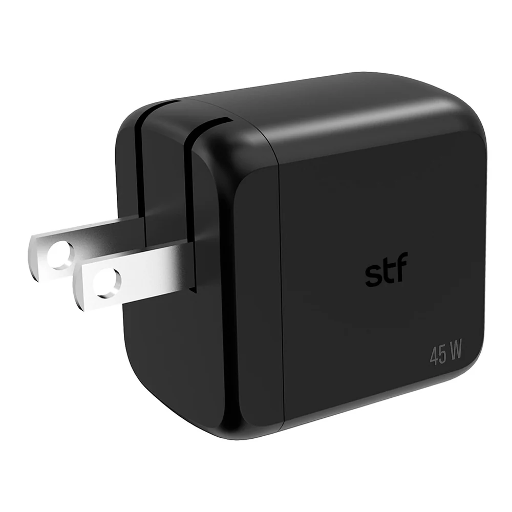Cargador Pared STF GaN 45W Dual Tipo C Carga Ultra Rápida Enchufe Plegable - Image 6