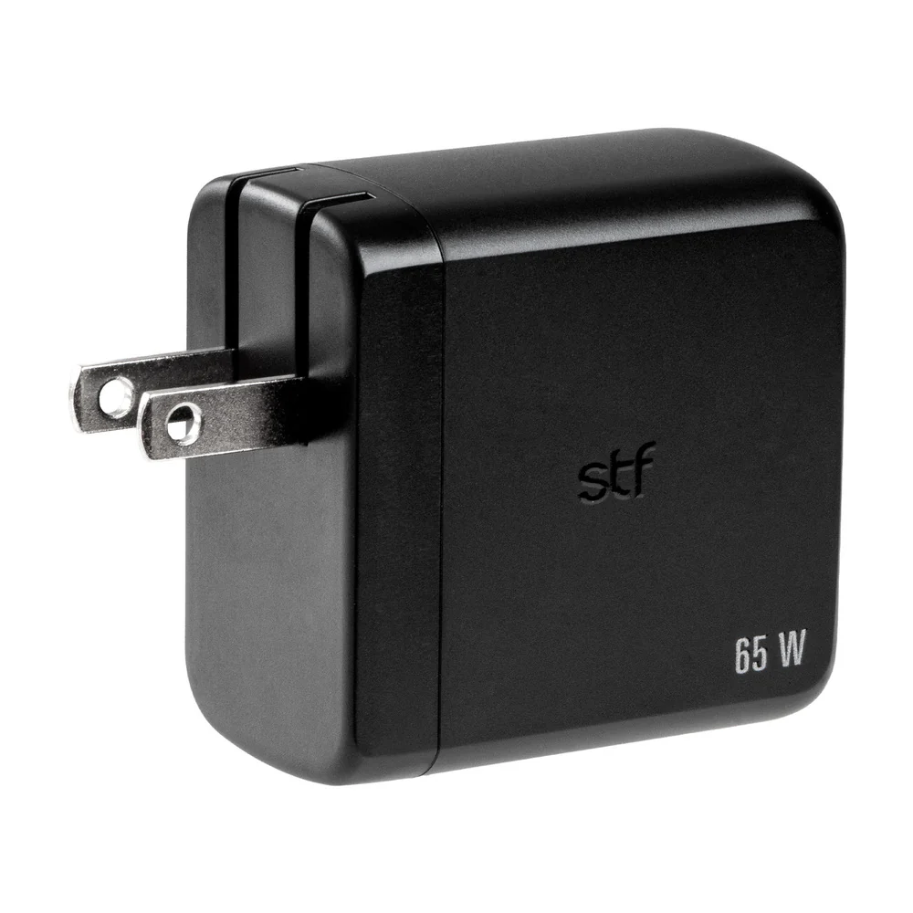 Cargador Pared STF GaN 65W 3 Salidas Tipo C Dual + USB Carga Ultra Rápida - Image 3