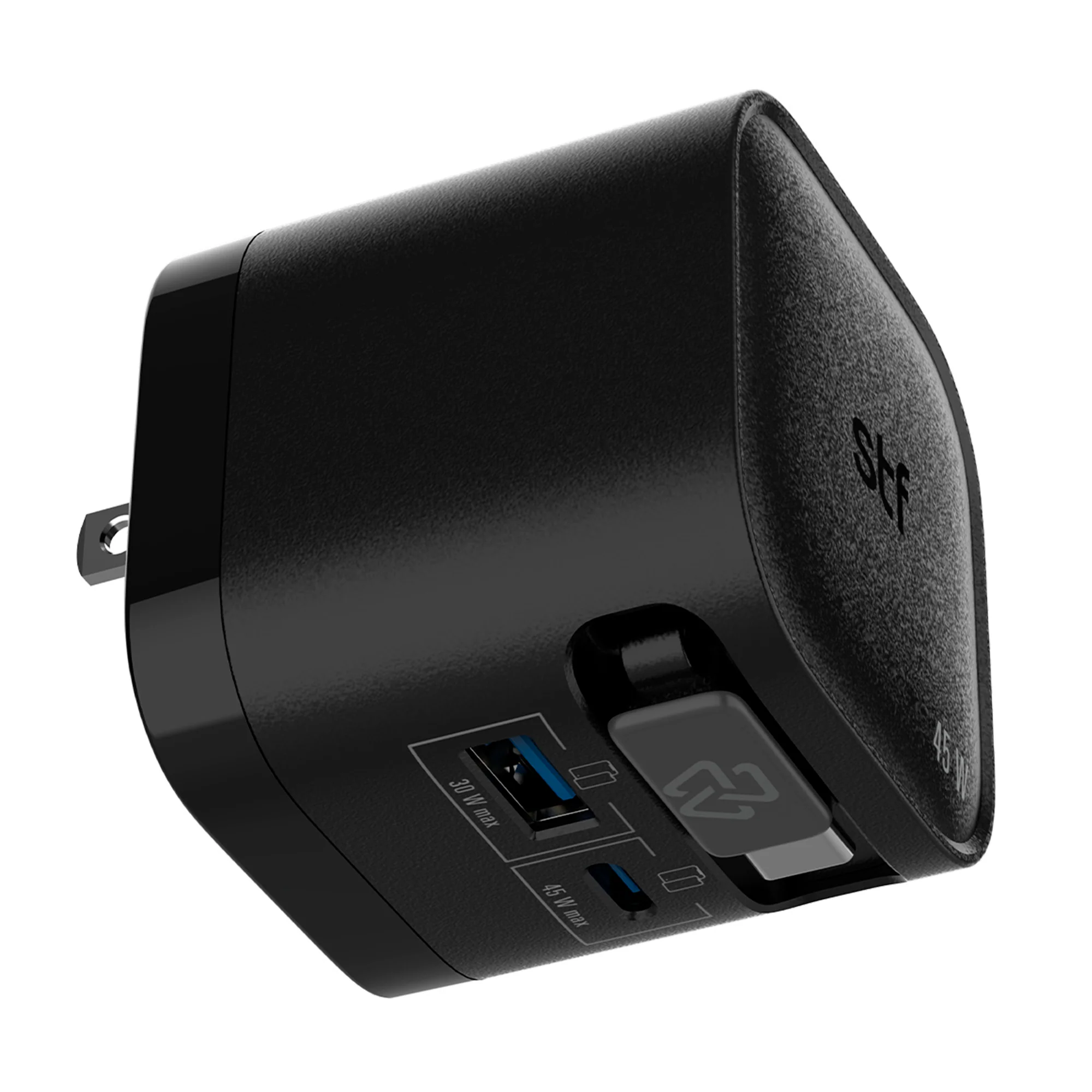 Cargador rápido Retráctil STF 45W, Tecnología GaN, Cable Tipo C - Image 7