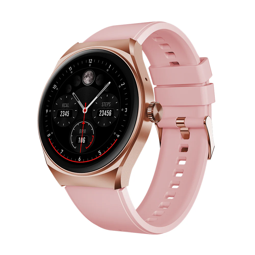 Combo STF Smartwatch Reloj Kronos Trek rosa + Audífonos True Wireless Kun - Image 3
