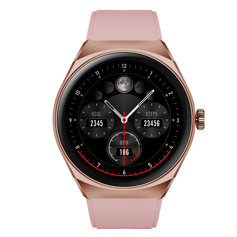 Combo STF Smartwatch Reloj Kronos Trek rosa + Audífonos True Wireless Kun - Image 5