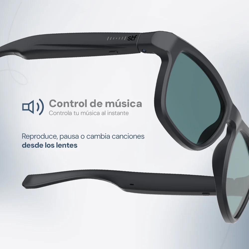 Lentes de Sol STF con Audio Lennz Plus Audio Glasses STF 5Hrs Uso Protección UV400 - Image 11