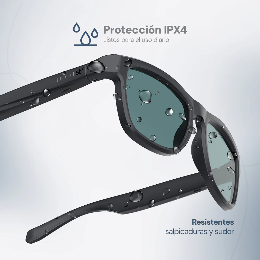 Lentes de Sol STF con Audio Lennz Plus Audio Glasses STF 5Hrs Uso Protección UV400 - Image 9
