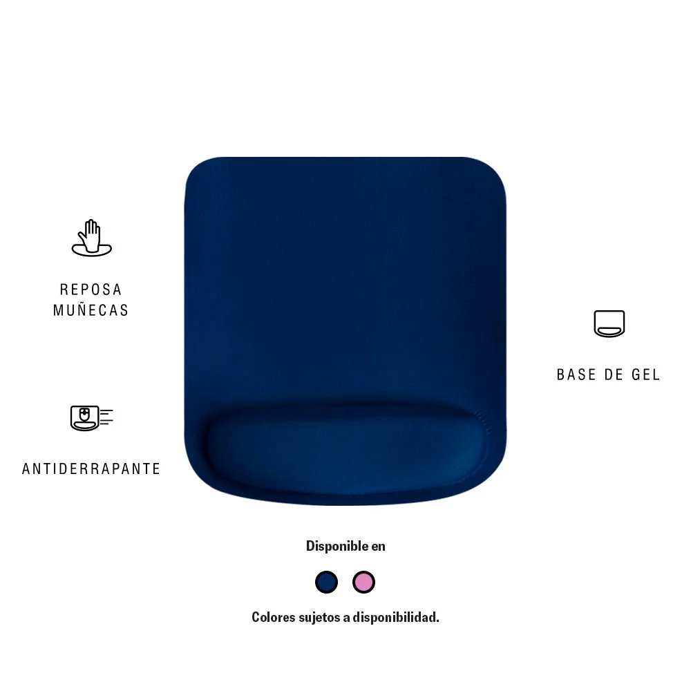 Mousepad STF VIVA base gel, reposamuñecas Sweet Azul - Image 4