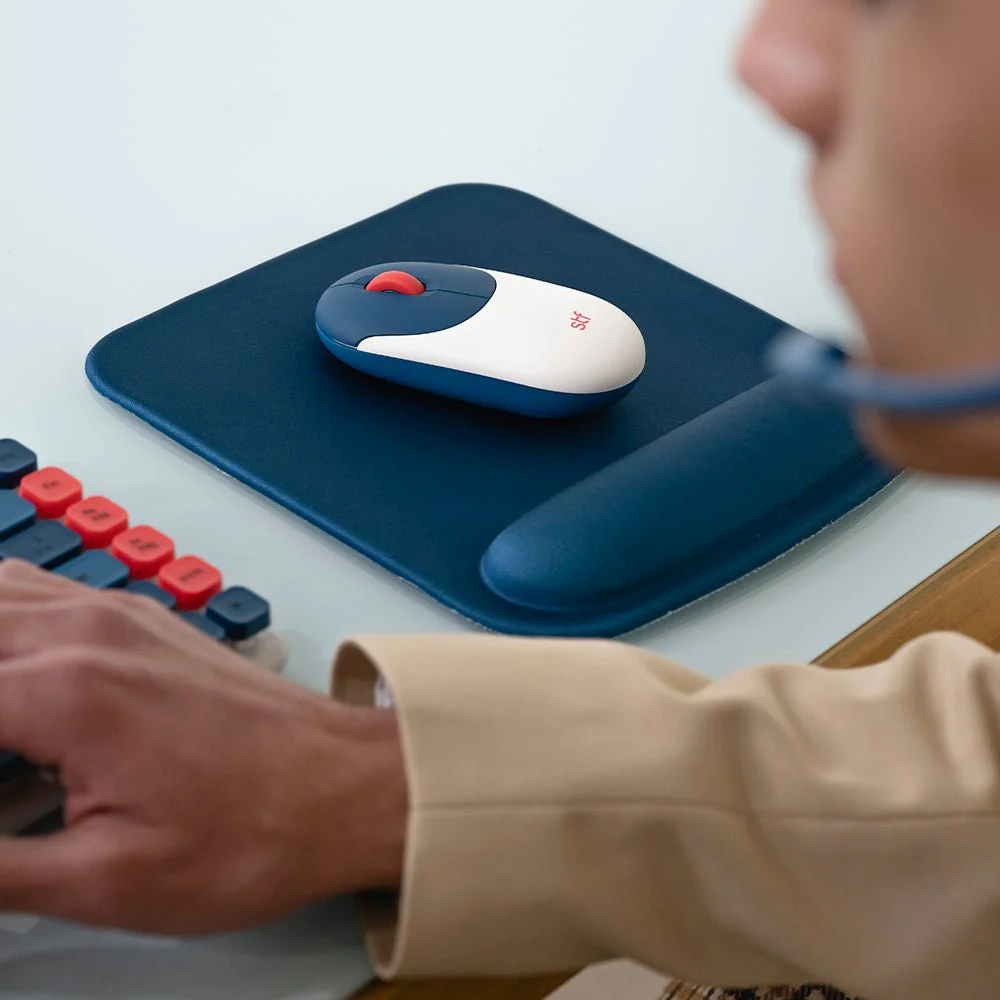 Mousepad STF VIVA base gel, reposamuñecas Sweet Azul - Image 5