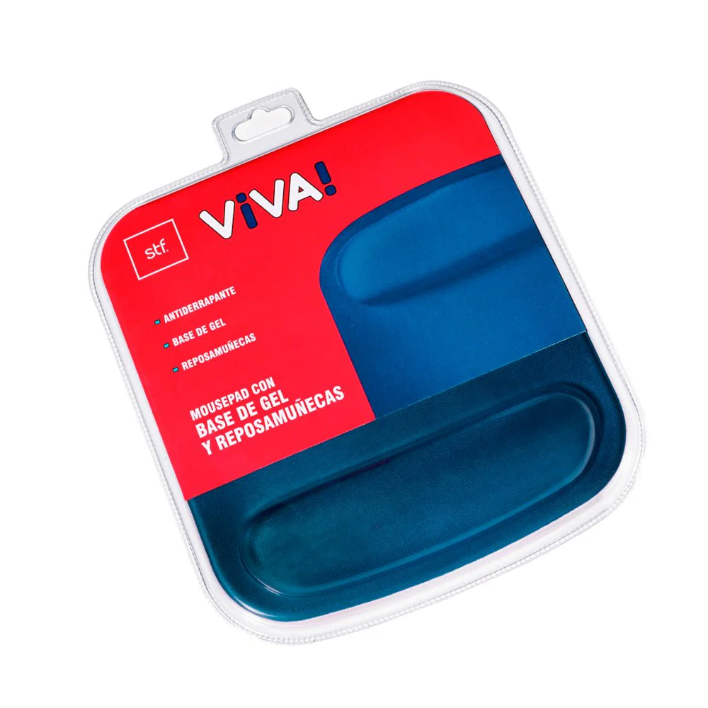 Mousepad STF VIVA base gel, reposamuñecas Sweet Azul - Image 6