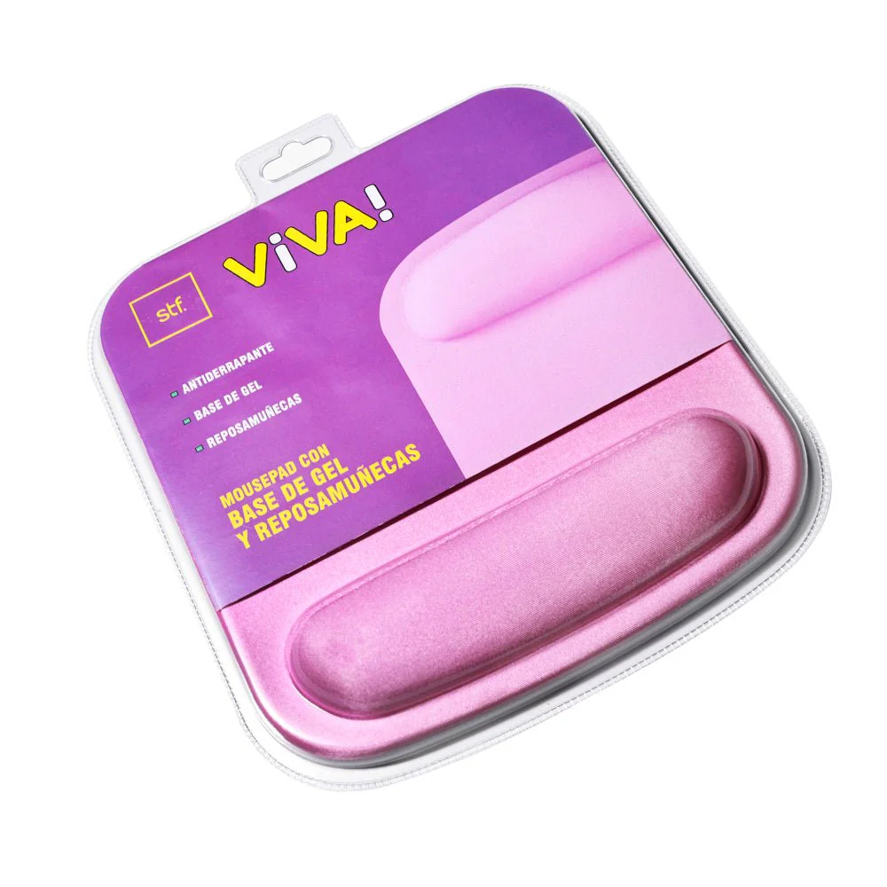 Mousepad STF VIVA base gel, reposamuñecas Sweet Rosa - Image 6
