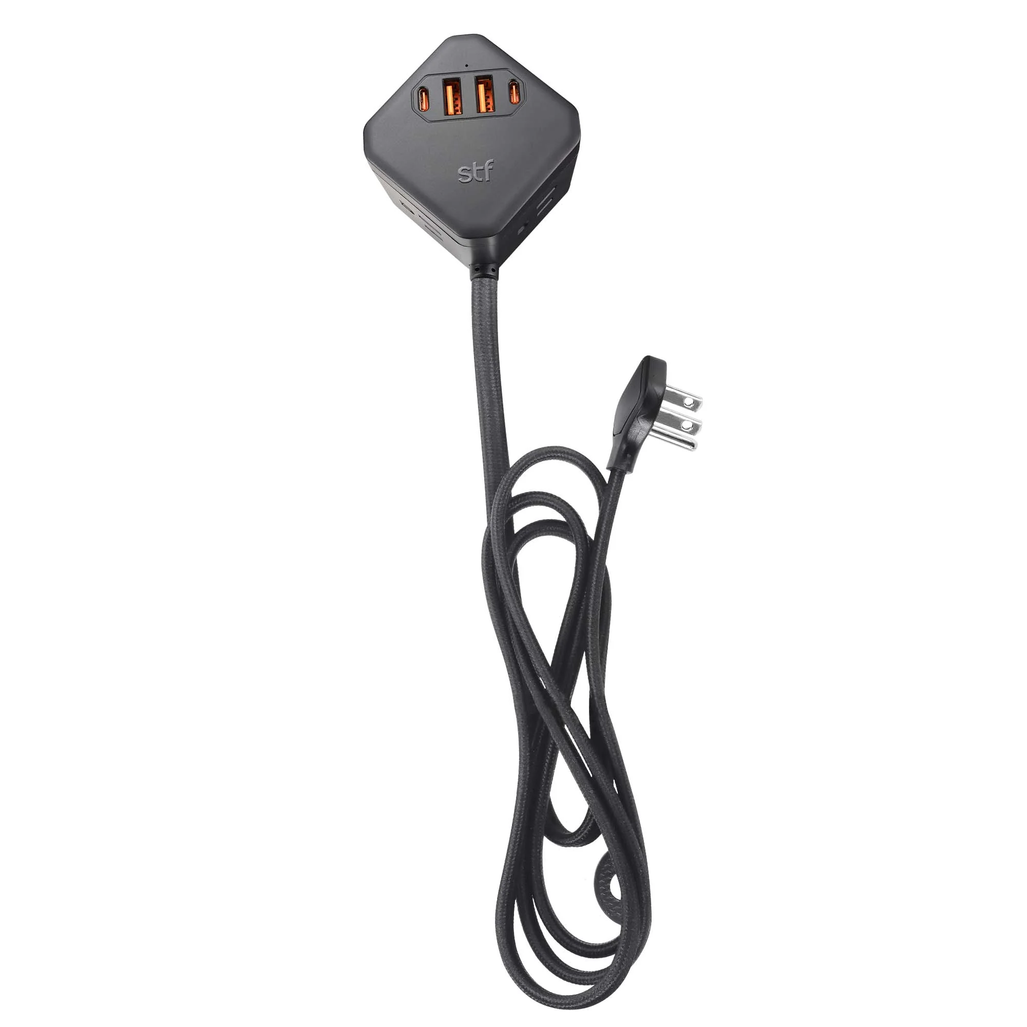 Multicontacto con extensión eléctrica STF GaN 30W USB y USB-C | Carga ultra rápida