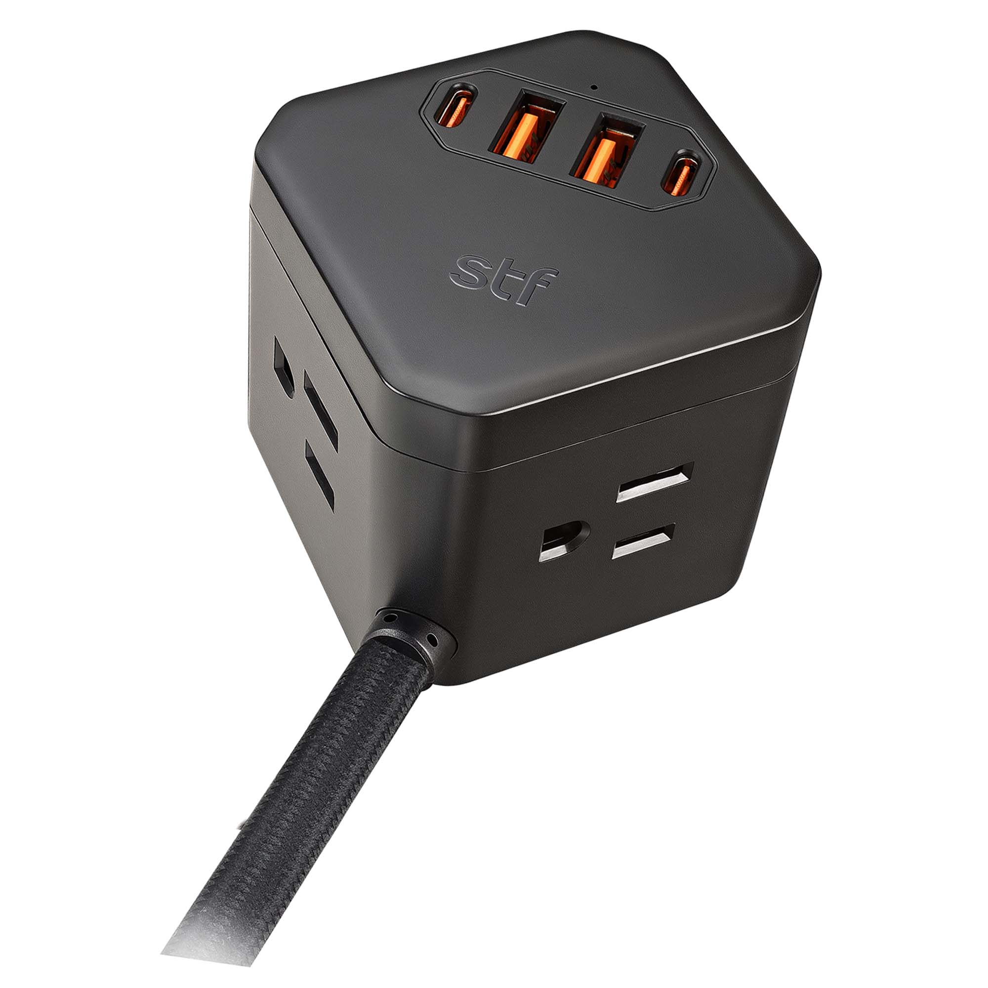 Multicontacto con extensión eléctrica STF GaN 30W USB y USB-C | Carga ultra rápida - Image 3