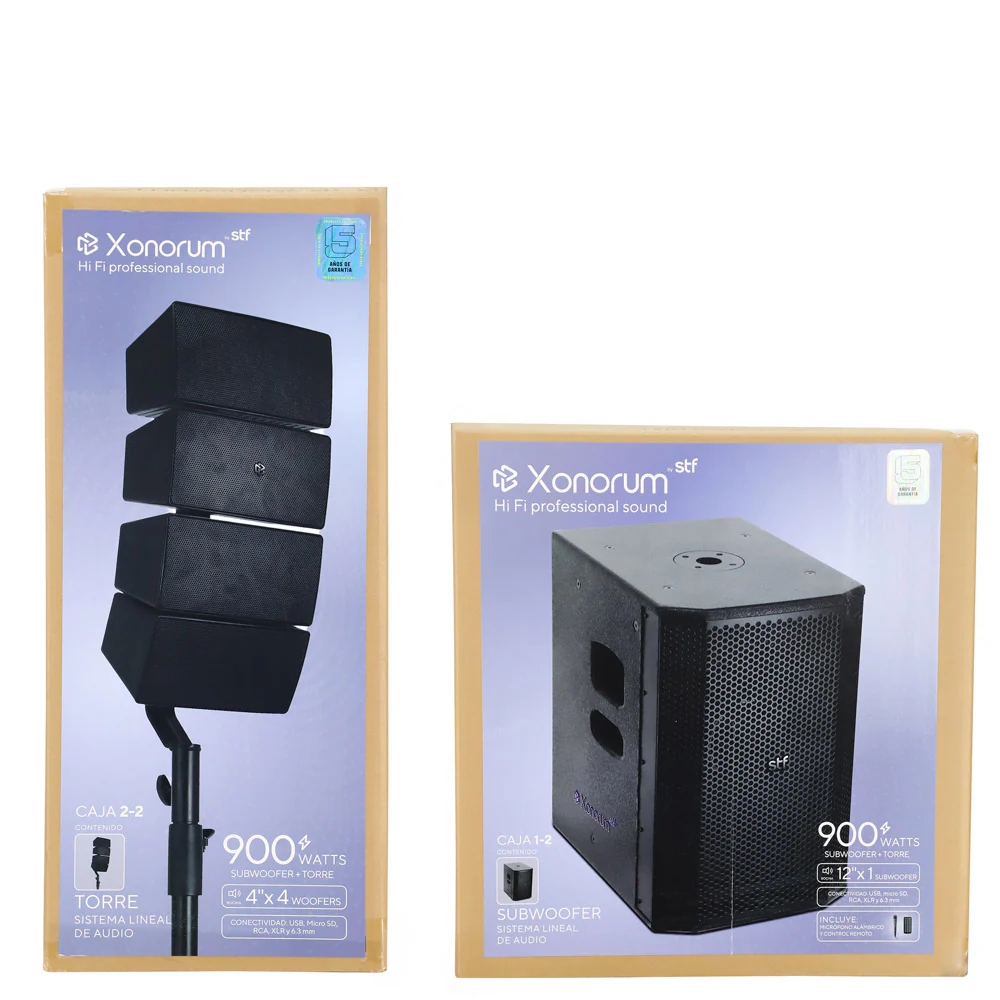 Sistema de Audio Lineal Profesional Xonorum 1 STF Potencia 900W, Audiencia 100 personas - Image 11