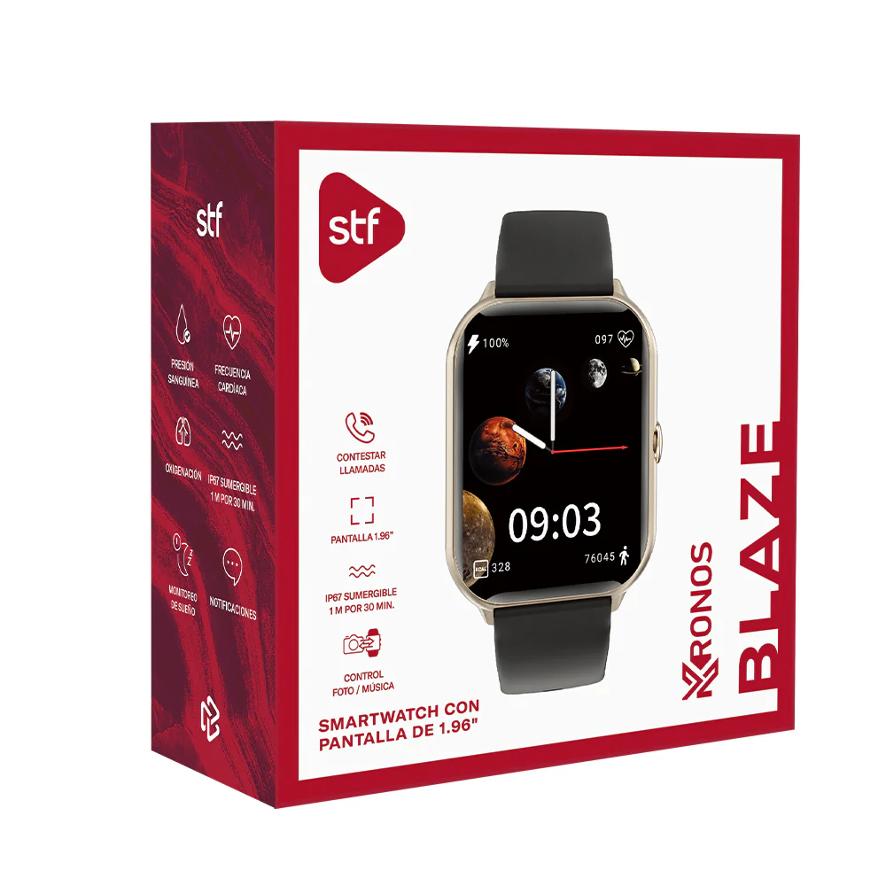 Smartwatch Reloj Kronos Blaze STF Pantalla 1.96" Resistencia al agua IP67 - Image 11