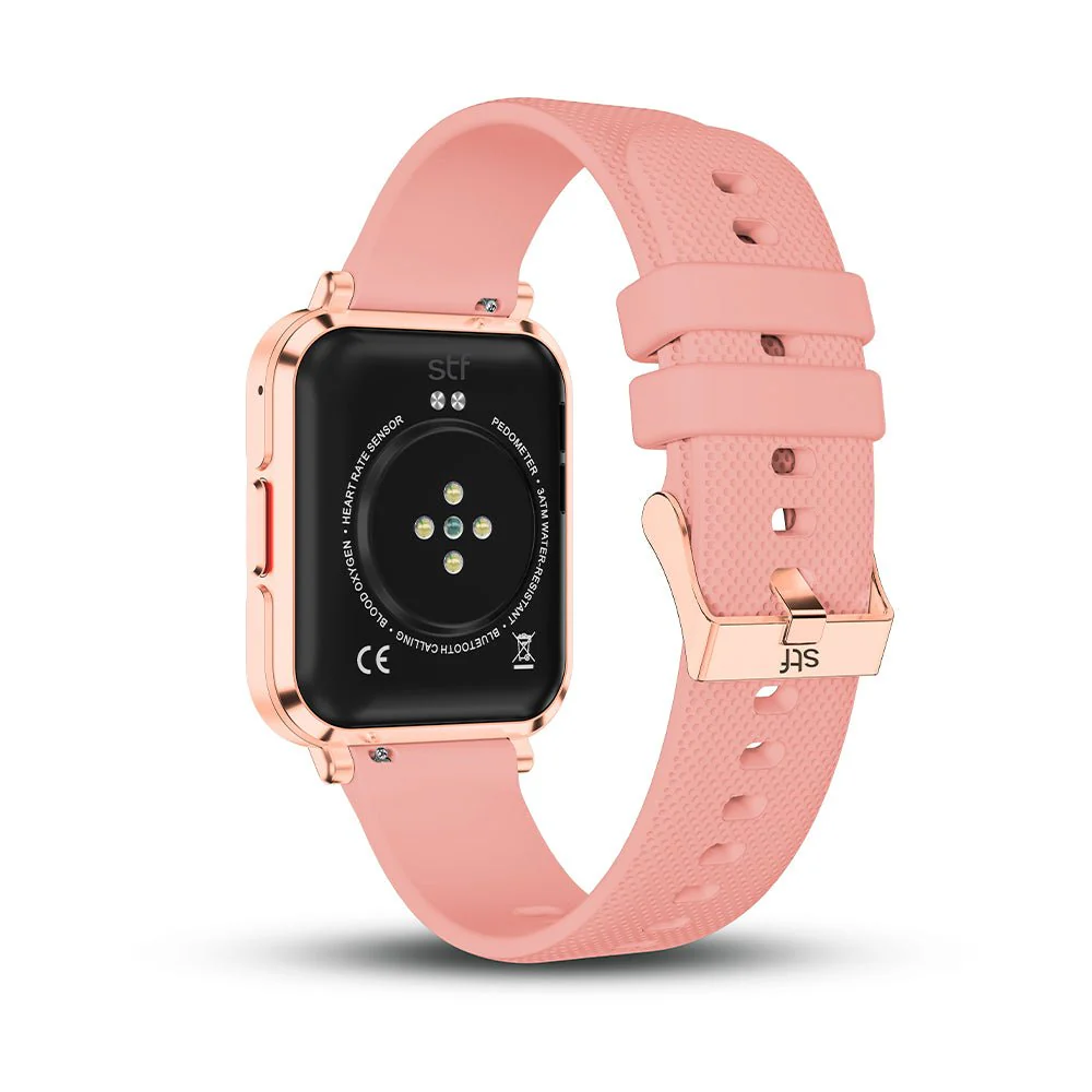 Smartwatch Reloj Kronos Optimum STF Pantalla 1.85"Resistencia al agua IP67 Rosa - Image 5