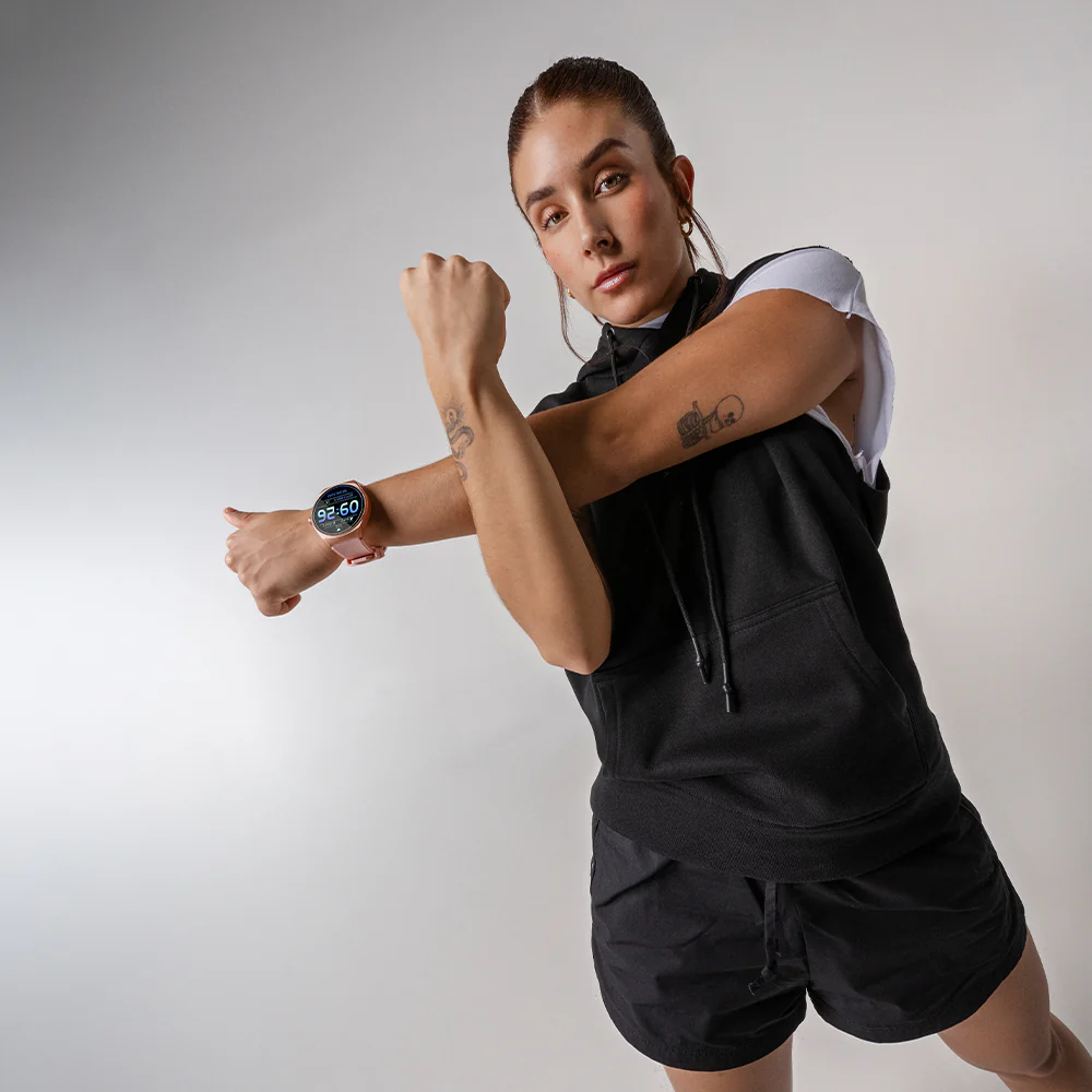 Smartwatch Reloj Kronos Trek STF Pantalla 1.38" Resistencia al agua IP67 Rosa - Image 7